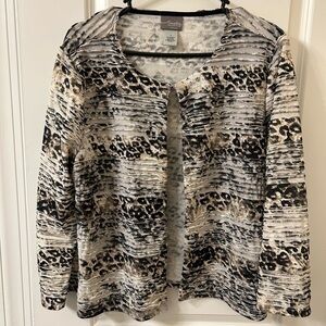 Chico's Monochrome Patterned Jacket